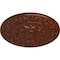 Ekena Millwork Sydney Ceiling Medallion (Fits Canopies up to 5 3/4"), 27 3/4"OD x 2"P, Burnished Mahogany Crackle CM27SYBMC - alternate 4